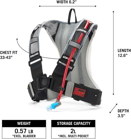 حقيبة ظهر للترطيب أوتلاندر برو من USWE مع مثانة ترطيب سعة 2.0 لتر/70 أونصة in Kuwait
