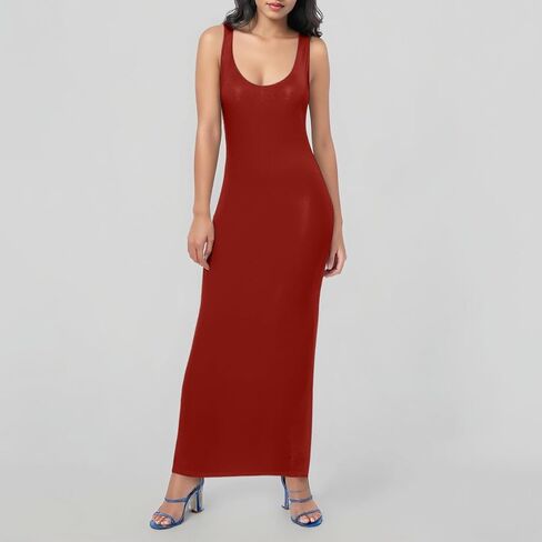Solid Color Sexy Women's Vest Long Skirt Fashion Dress Size Color Personality Package Hip Skirt Comfy Dress for in Saudi Arabia