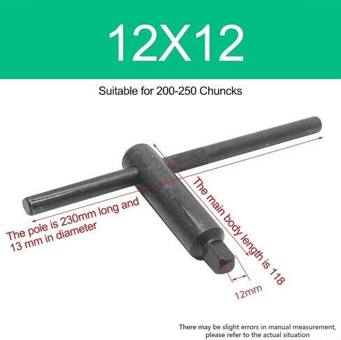 And Reliable Milling Lathe Chuck Square Key Wrench T Handle For Maximum Torque Sizes 8MM To 17MM Available(8 * 8) in Saudi Arabia