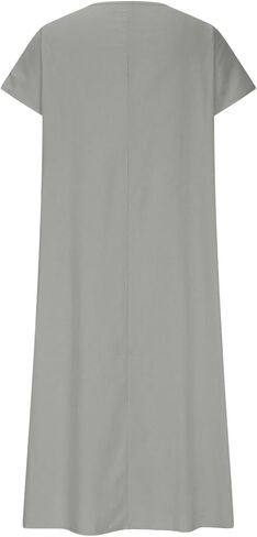 Frontaley و Linen v-neck Midi Dress Dress Dress Summer Dress Flowy Bohemian Style Frontaley Dresses Summer Summer in Saudi Arabia