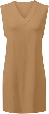 Women's Solid Color Short Sleeved V Neck Casual Jumpsuit Large Swing Short Skirt Summer Casual Skirt Women in Saudi Arabia