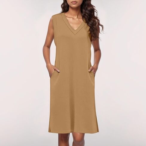 Women's Solid Color Short Sleeved V Neck Casual Jumpsuit Large Swing Short Skirt Summer Casual Skirt Women in Saudi Arabia