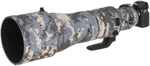 CHASING BIRDS Camouflage Waterproof Lens Coat for Nikon Z 600mm f/4 TC VR S Rainproof Lens Protective Cover (Classic Black, with 1.4X and 2.0X TC) in Kuwait