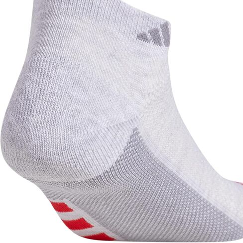 adidas Men's Superlite Stripe 3 Low Cut Socks (3-Pair), White/Clear Onix Grey/Clear Grey, Large in Saudi Arabia