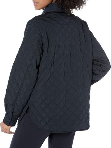 Amazon Essentials Women's Relaxed-Fit Recycled Polyester Quilted Shirt Jacket (Available in Plus Size) (Previously Amazon Aware), Navy, XX-Large in Saudi Arabia