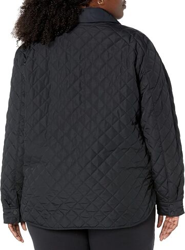 Amazon Essentials Women's Relaxed-Fit Recycled Polyester Quilted Shirt Jacket (Available in Plus Size) (Previously Amazon Aware), Navy, XX-Large in Saudi Arabia