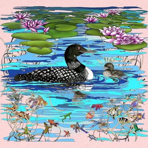 CafePress Loons with Lillies Baby Blanket, Super Soft Newborn Swaddle in Saudi Arabia