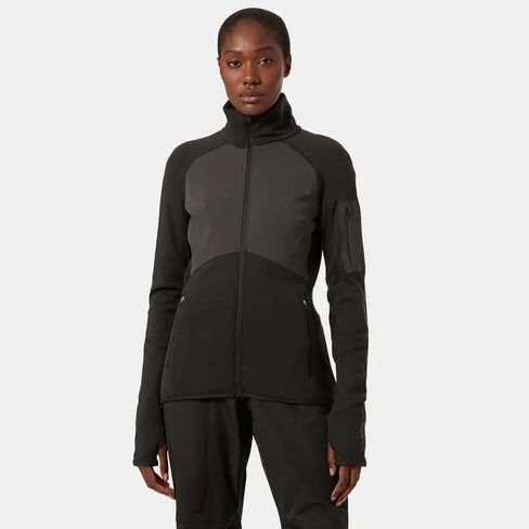 Helly-Hansen Womens LIFA Merino Full Zip Midlayer Shirt, 990 Black, Medium in Saudi Arabia