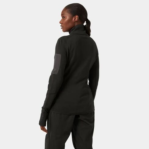 Helly-Hansen Womens LIFA Merino Full Zip Midlayer Shirt, 990 Black, Medium in Saudi Arabia