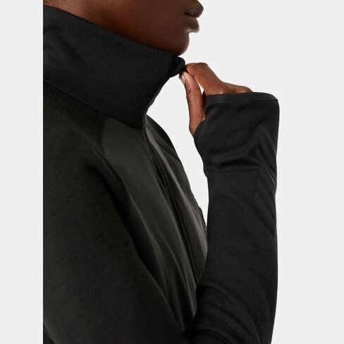Helly-Hansen Womens LIFA Merino Full Zip Midlayer Shirt, 990 Black, Medium in Saudi Arabia