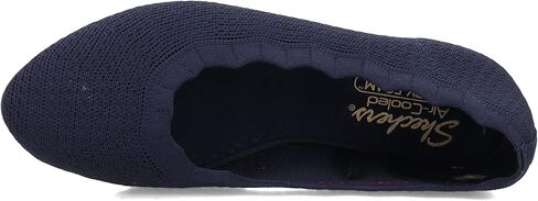 Skechers Women's Cleo 2.0-Love Spell Scalloped Knit Skimmer Flats with Air-Cooled Memory Foam Ballet in Kuwait