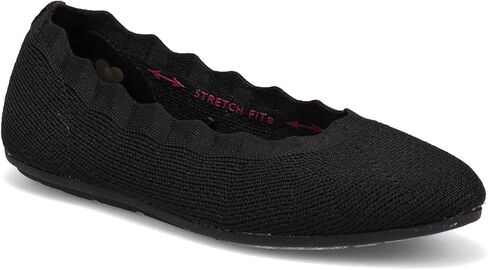 Skechers Cleo 2.0-Love Elove Splay Scalloped Skimmer Flats مع الباليه الرغوي للذاكرة المبردة بالهواء in Kuwait