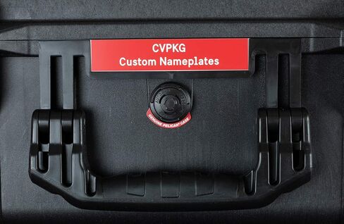 Custom Laser Engraved Pelican 1510 Nameplate (3-Text Lines, Black) in Kuwait