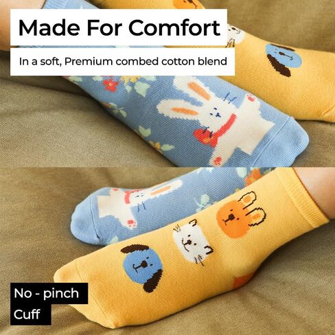 Baby Boys Girls Non Slip Grip Ankle Socks with Anti Skid Grippers for Infants Toddlers Kids 6 Pairs in Kuwait