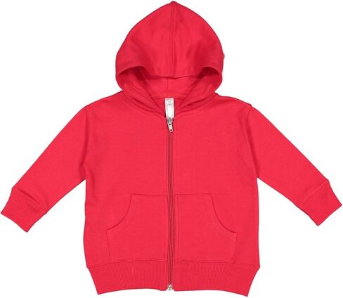 RABBIT SKINS Infant Fleece Long Sleeve Full Zip Hooded Sweatshirt with Pouch Pockets (3446) in Saudi Arabia