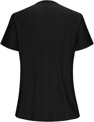 نساء بلوزات تنفخ نفخة قصيرة الأكمام قمم أنيقة V ربطة عنق القميص الأمامي peplum العيينة الدانتيل المطرزة Tee in Kuwait