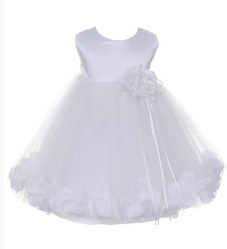 Igirldress Baby Girls Satin Bathin Flower Pageant Petal Dress Lity 6MOS-24MOS in Saudi Arabia