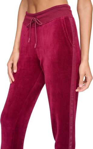 Tommy Hilfiger Women's Drawcord Waist Easy Fit Velour Jogger, Oceanic Green in Saudi Arabia