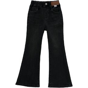 Juniors Pants Baby Girls Basic Flare Jeans Kids Fit Denim Pants Vintage Stretch A Line Plain Washed Girl Winter 2t