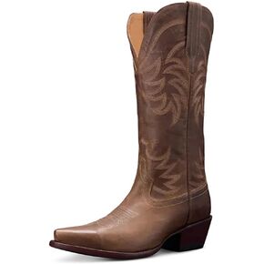 Vertundy Cowboy Boots For Women Pointed Toe Mid Calf Cowgirl Boots Chunky Heel Western Boots