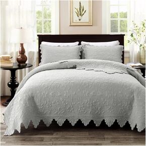 3pc Luxury Bedding Set Cotton Bedspread on The Bed Plaid Double bedspreads and coverlets Compatible with Home Bed Cover & Mattress Topper Bed Four Pieces Set(D)