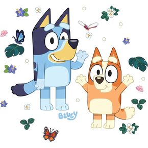 ملصقات جدارية قابلة للتقشير واللصق من RoomMates Bluey Family and Friends، RMK5457SCS in Kuwait
