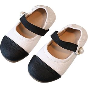 Simple Kids Girls Shoes Spring/Summer Short Heel Pearl Buckle Colored Casual Shoes Party Soccer Slides for Girls