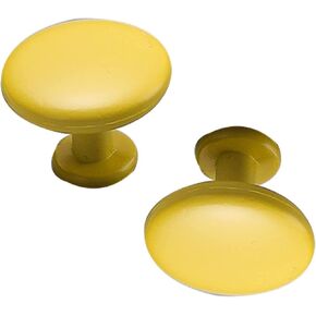 Wardrobe Door Handles,2pcs Yellow Drawer Handles Round T-Shaped Aluminum Alloy Furniture Handle,Cupboard knockers Bedroom Knob Knobber for Dresser(Hole spacing 96mm)