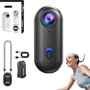 Nexo25 Camera-Nexo25 Black Camera with 4k/1080p, Wearable Sports Cameras with Ip68 Waterproof, Hands-Free POV Recording, for Cycling, Diving, Travel, and Outdoor (White-Simple,1080P)