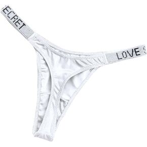 Yesunpxs Women G-String Thongs Sexy Underwear Low Rise Cotton Panties Breathable Stretch T Back Underpants Bikini Briefs