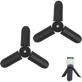2PCS MINI CAMERA TRUPOD ، TRIPOD سطح المكتب ثلاثي القوائم غير القابلة للطي غير قابلة للانزلاق مقبض قبضة مثبت مع 1/4 بوصة المسمار لكاميرا PAL EVO 70 (أبيض)