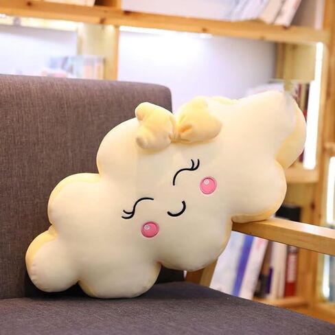 Plush Cloud Cushion Soft Cloud Shaped Throw Pillow Stuffed Nursery Decor Pillow for Bedroom Couch Party Supplies,Pink-27.5" in Kuwait