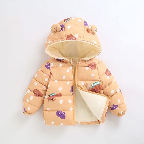 Winter Coats for Toddler Kids Infants Baby Boys Girls Light Puffer Warm Thick Hooded Down Jacket Baby in Kuwait