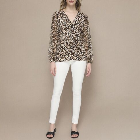 Calvin Klein Women's Gathered Long Sleeve Knit in Saudi Arabia