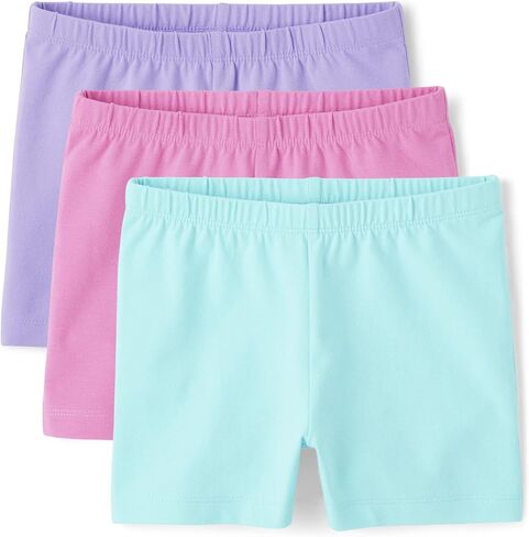 The Children's Place Baby Girls' Pull on Fashion Shorts, Multi Color 6-Pack, X-Small in Saudi Arabia