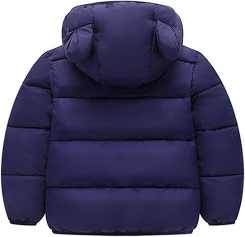 Baby Boys Girls Winter Down Coats with Bear Ears Hoods Kids Lightweight Puffer Jacket Toddler Infant Padded Outerwear in Kuwait