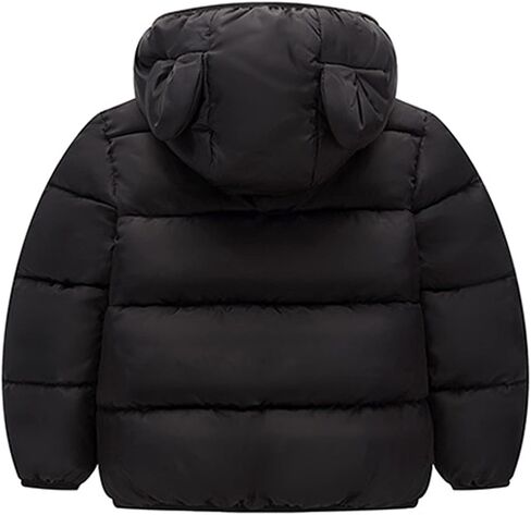 Baby Boys Girls Winter Down Coats with Bear Ears Hoods Kids Lightweight Puffer Jacket Toddler Infant Padded Outerwear in Kuwait