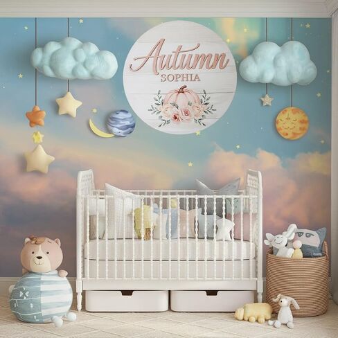 Personalized Baby Name Signs for Nursery, Dinosaur Sign for Baby Door Decor, Newborn Gifts for Boy, Boys Nursery Wall Bedroom Decorations, Mother's Day Gifts for New Mom Dad Gift in Kuwait