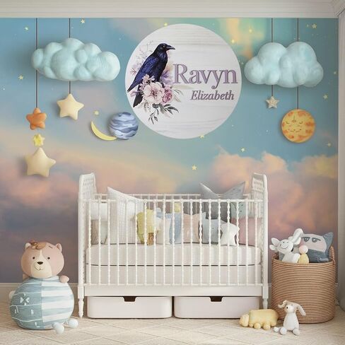 Personalized Baby Name Signs for Nursery, Dinosaur Sign for Baby Door Decor, Newborn Gifts for Boy, Boys Nursery Wall Bedroom Decorations, Mother's Day Gifts for New Mom Dad Gift in Kuwait