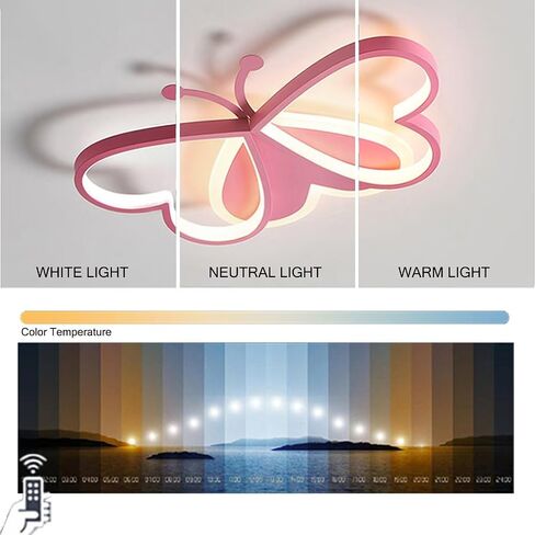 19.8 '' Creative Butterfly Children's Room Seiling Lamp in Kuwait