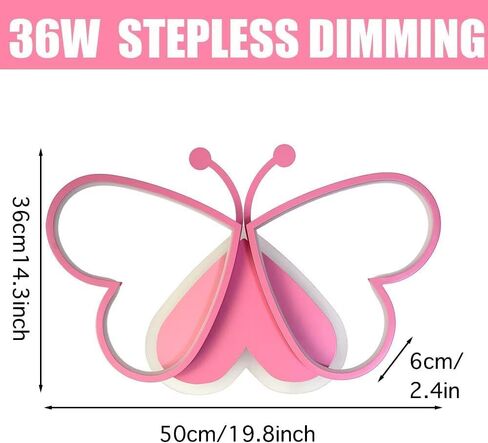 19.8 '' Creative Butterfly Children's Room Seiling Lamp in Kuwait