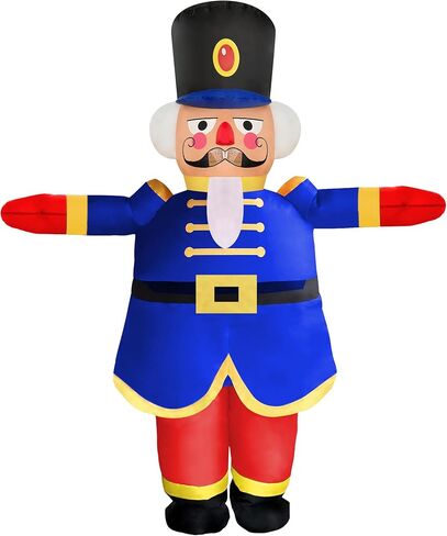 NiSotieb زي عيد الميلاد القابل للنفخ لتزيين عيد الميلاد للبالغين للبالغين/حفلة عيد الميلاد/الموكب in Kuwait