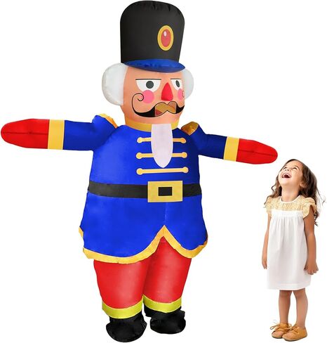 NiSotieb زي عيد الميلاد القابل للنفخ لتزيين عيد الميلاد للبالغين للبالغين/حفلة عيد الميلاد/الموكب in Kuwait