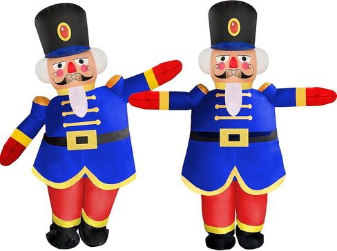 NiSotieb زي عيد الميلاد القابل للنفخ لتزيين عيد الميلاد للبالغين للبالغين/حفلة عيد الميلاد/الموكب in Kuwait