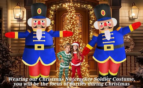 NiSotieb زي عيد الميلاد القابل للنفخ لتزيين عيد الميلاد للبالغين للبالغين/حفلة عيد الميلاد/الموكب in Kuwait