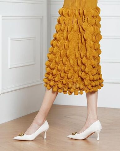 C.Paravano كعب مدبب عند الأصابع ومقدمة مغلقة للنساء، كعب منخفض للمناسبات الرسمية، حذاء جلدي للنساء، كعب نسائي أنيق، مريح in Kuwait