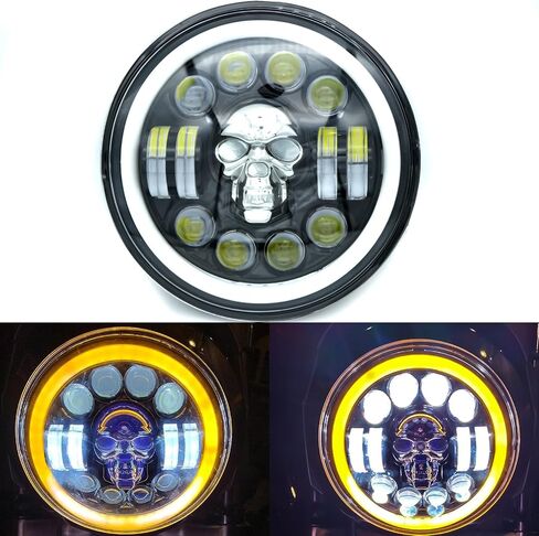 7 Inch LED Headlight Motorcycle Compatible With Street Glide/Road King Special/Electra Glide/Freewheeler/Ultra Classic/Road King/Softail Deluxe/Softail Slim in Saudi Arabia