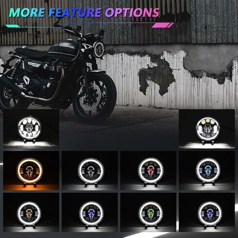 7 Inch LED Headlight Motorcycle Compatible With Street Glide/Road King Special/Electra Glide/Freewheeler/Ultra Classic/Road King/Softail Deluxe/Softail Slim in Saudi Arabia