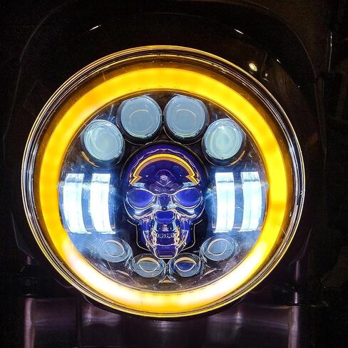 7 Inch LED Headlight Motorcycle Compatible With Street Glide/Road King Special/Electra Glide/Freewheeler/Ultra Classic/Road King/Softail Deluxe/Softail Slim in Saudi Arabia