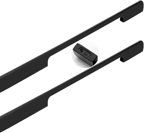 Wardrobe Door Handles,2 Pack Aluminum Alloy Bathroom Knobber Chest of Drawers knobble Wardrobe Knobs Drawer Handles Door Levers for Bedroom Cupboard Pulls Kitchen Hardware,Black(Hole distance 128mm) in Saudi Arabia